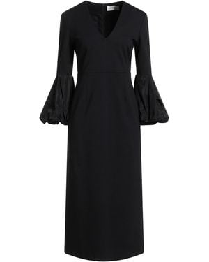 MEIMEIJ Midi Dress Viscose, Polyamide, Elastane, Polyester, Acetate - Black