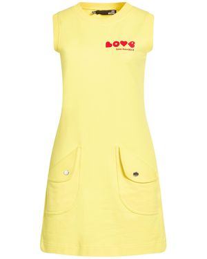 Love Moschino Mini Dress Cotton, Elastane - Yellow
