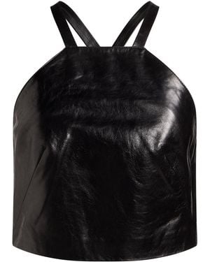 Marella Top Lambskin - Black