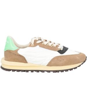HIDNANDER Camel Sneakers Leather, Textile Fibers - Natural