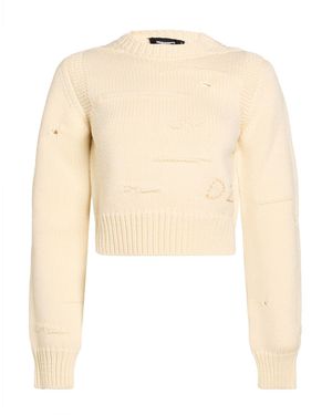 DSquared² Sweater Wool - Natural
