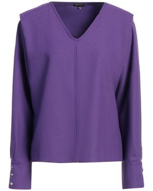 Caroline Biss Top Polyester, Viscose, Wool, Elastane - Purple