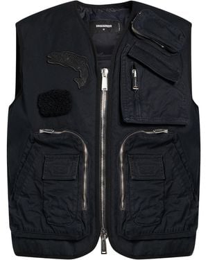 DSquared² Vest Cotton - Black