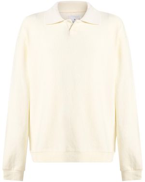 WOC WRITING ON COVER Ivory Sweater Cotton, Acrylic, Synthetic Fibers, Elastane - White