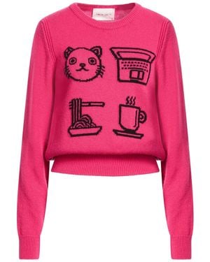 Alberta Ferretti Fuchsia Jumper Virgin Wool, Cashmere - Pink