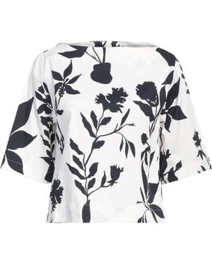 Alpha Studio Top Cotton, Elastane - White