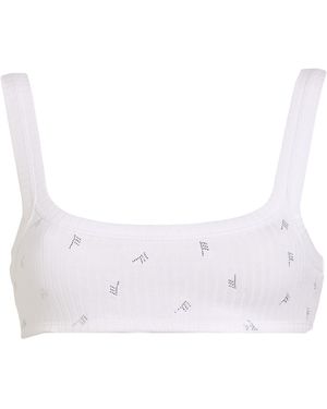 The Attico Top Cotton - White