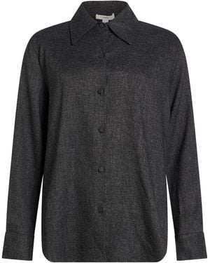 Vince Shirt Viscose, Linen, Wool, Elastane - Black