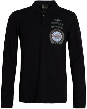 Aeronautica Militare Polo Shirt Cotton - Black