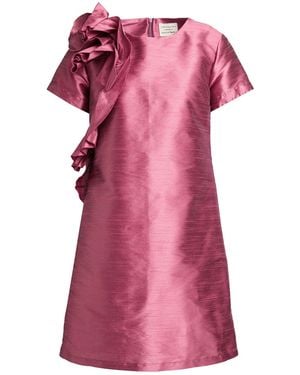 ALESSIA SANTI Antique Rose Mini Dress Polyester - Pink