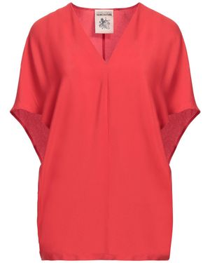 Semicouture Top Acetate, Silk - Red
