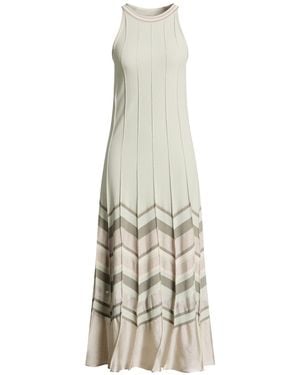 D.exterior Midi Dress Viscose, Elastane, Polyamide, Polyester - White