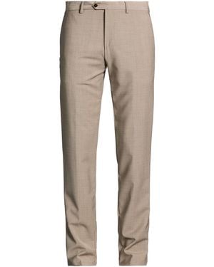 Lardini Sand Trousers Polyester, Wool, Elastane - Natural