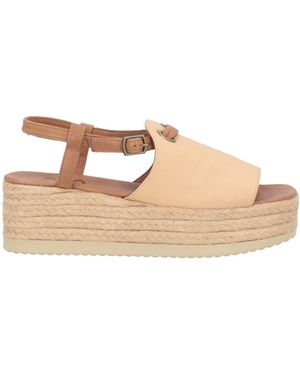 BUENO Espadrilles Leather - Natural