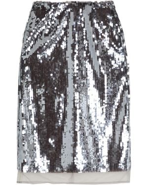 ODEEH Midi Skirt Polyester, Nylon - Grey