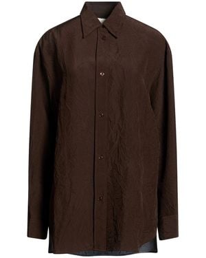 Studio Nicholson Chocolate Shirt Viscose - Brown