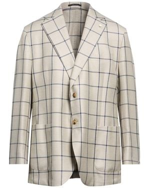 Luigi Bianchi Blazer Virgin Wool, Silk, Linen - Gray