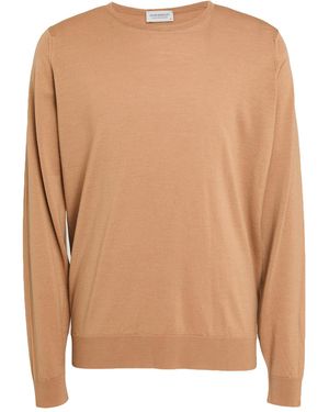 John Smedley Jumper Virgin Wool - Brown