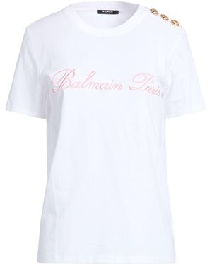 Balmain T-Shirts - Weiß