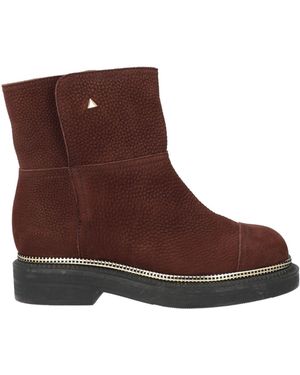 Grey Mer Ankle Boots Leather - Brown