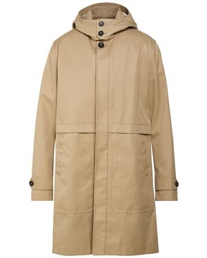 Montedoro Overcoat & Trench Coat Polyester, Cotton, Polyurethane - Natural