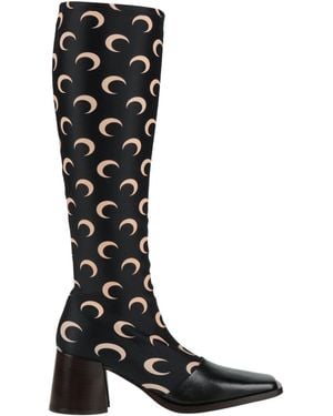 Marine Serre Second Skin Moon Print Boots - Beige | Garmentory