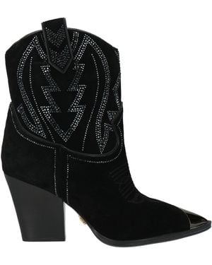 Lola Cruz Ankle Boots Leather - Black