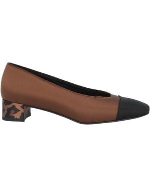 Pedro Garcia Pumps Textile Fibers - Brown
