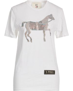 5 PROGRESS T-Shirt Cotton - White