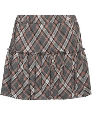 8pm Mini Skirt Viscose, Polyester - Grey