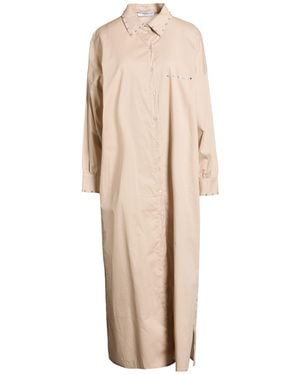 Marc Ellis Maxi Dress Cotton, Elastane - Natural