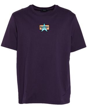 Herno T-Shirt Cotton - Purple