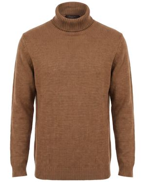 Zanone Rollkragenpullover - Braun