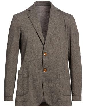 GAUDI Taupe Blazer Cotton, Polyester, Elastane - Brown