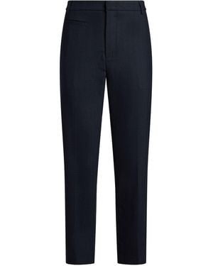 Dondup Trousers Polyester, Virgin Wool, Elastane - Blue