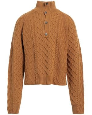 WOOD WOOD Turtleneck Wool, Polyamide - Brown