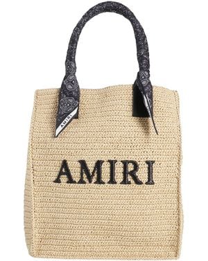 Amiri Shoulder Bag Virgin Wool, Polyamide, Leather, Acrylic, Elastane - Natural