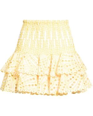 Charo Ruiz Mini Skirt Cotton, Polyester - Natural