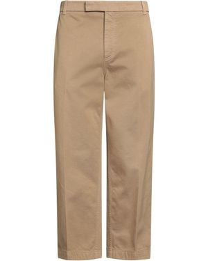 Thom Browne Camel Trousers Cotton - Natural