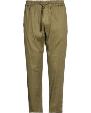 Dondup Military Trousers Cotton, Linen, Elastane - Green