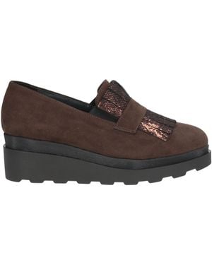 Cinzia Soft Loafers Textile Fibers, Synthetic Material - Brown