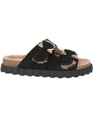 Ferragamo Sandals Leather - Black