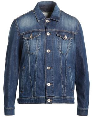 Eleventy Denim Outerwear Cotton, Elastane - Blue