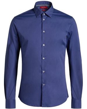 GAUDI Shirt Cotton, Polyamide, Elastane - Blue
