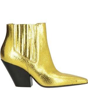 Casadei Ankle Boots Leather - Yellow