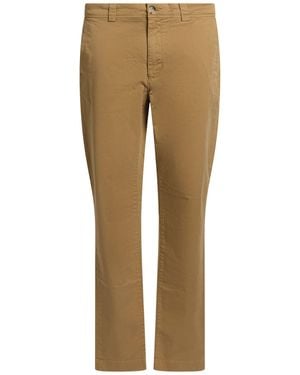 Woolrich Trousers Cotton, Elastane - Natural