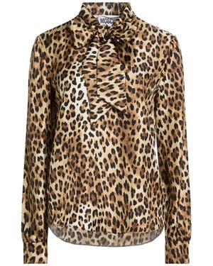 Moschino Top Silk - Brown