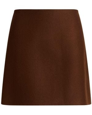 Ermanno Scervino Mini Skirt Wool - Brown