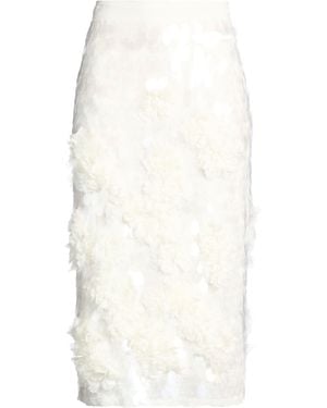 Circus Hotel Midi Skirt Viscose - White