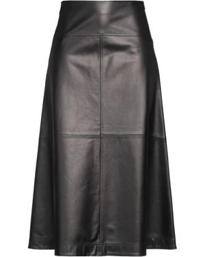 Simonetta Ravizza Maxi Skirt Lambskin - Black